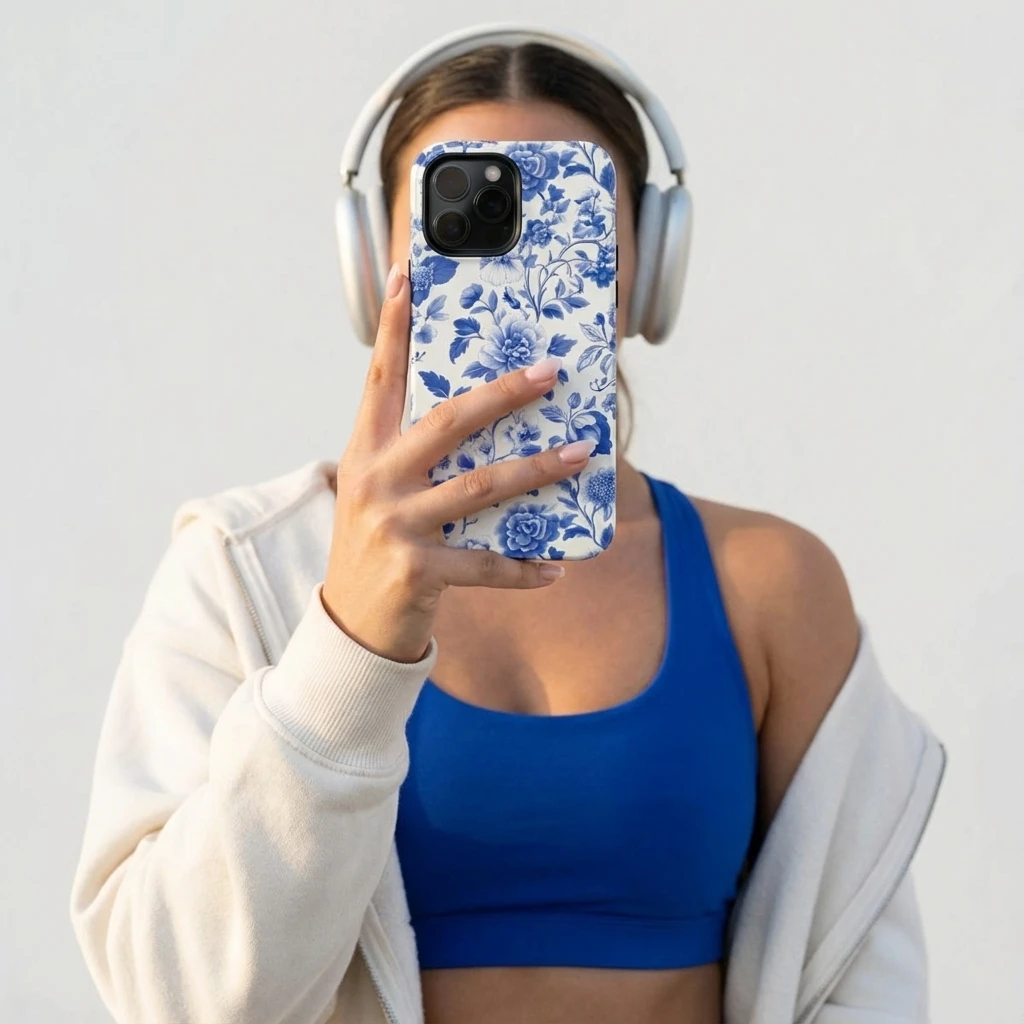 Blue Porcelain – iPhone case – image 4