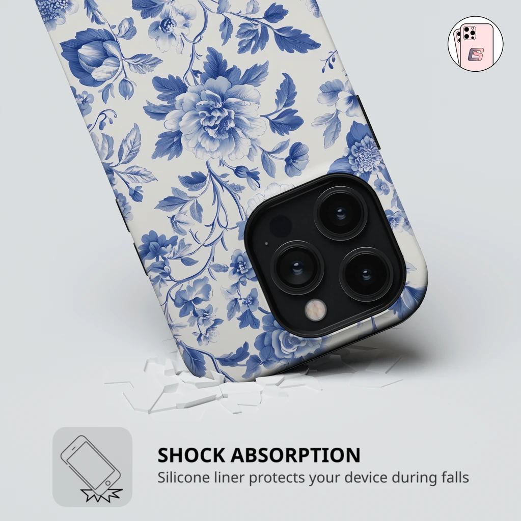 Blue Porcelain – iPhone case – image 3