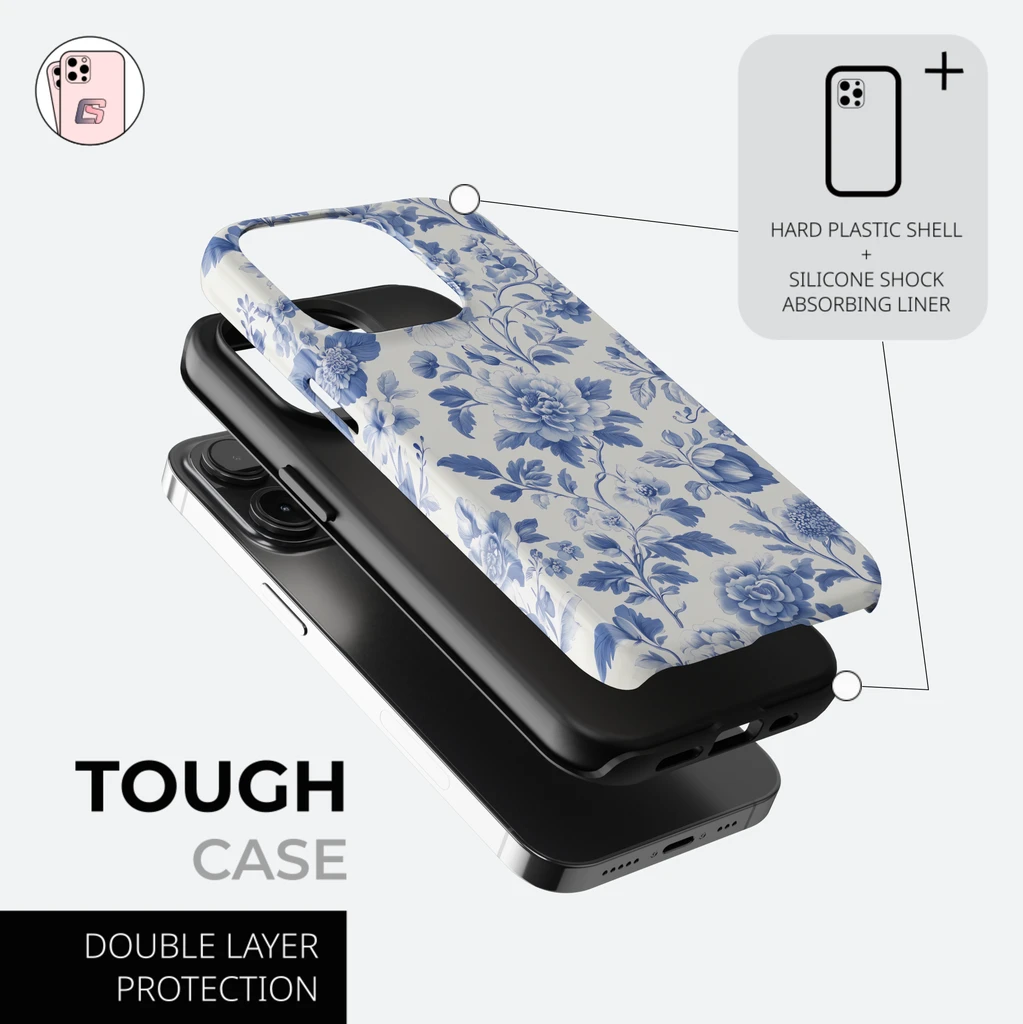 Blue Porcelain – iPhone case – image 2